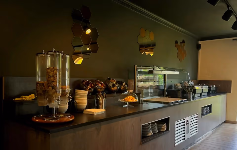 Het ontbijtbuffet